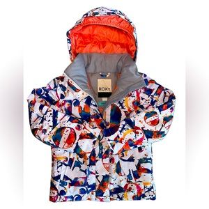 Roxy Multicolor Kids Puffer Snow Jacket